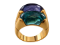 Preview: BVLGARI Vintage „Doppio“ Cocktailring – 18k Gelbgold mit Amethyst & Topas 16,5g 750er Gold (44)