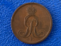 Preview: Hannover 2 Pfennig 1853 B Tolle Erhaltung!