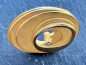 Preview: Exklusive Designer-Brosche von Hans Stalder, 750er Gelbgold mit Brillant und originalen Zertifikat, ca. 26g, Durchmesser ca. 4,3cm (37)
