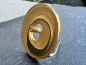 Preview: Exklusive Designer-Brosche von Hans Stalder, 750er Gelbgold mit Brillant und originalen Zertifikat, ca. 26g, Durchmesser ca. 4,3cm (37)