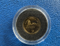 Preview: Kleinste Goldmünze d. Welt Palau 1$ 1999 Marine Life Protection Shockfish Gold in PP