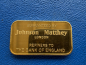 Preview: 50 Gramm Goldbarren Schweizerischer Bankverein -Johnson Matthey Bank of England selten