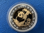 Preview: China 25 Yuan 1996 Panda Bimetall nur 1.500 Stk. weltweit 1/4 Oz Feingold + 1/8 Oz Feinsilber
