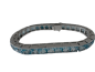 Preview: Pariser Haute Joaillerie der Place Vendôme: Hochkarätiges Waskoll Paris Aquamarin-Rivière-Armband – 18K Weißgold (750) 41,10g (43)