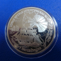 Preview: Russland 3 Rubel 1994 Antarktisexpedition Silber in PP