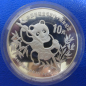Preview: 2 Oz 1991 Panda Silber in Polierte Platte Piedfort, selten !