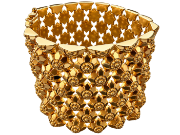Preview: Florentinischer Gold-Luxus der Extraklasse: Museales Vintage-Manschettenarmband von Ugo Piccini (Florenz) – 18K Gelbgold (750) 101,4 gramm (29)