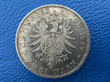 Preview: Preußen 2 Mark 1888 A Friedrich III. Silber (2)