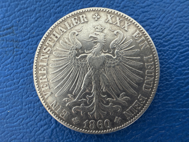 Preview: Frankfurt Vereinstaler 1860 Freie Stadt Frankfurt Silber (2)