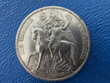 Preview: Sachsen Taler 1871 B Johann Siegestaler (3)