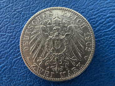 Preview: Sachsen-Meiningen 2 Mark 1902 Georg II Jaeger 151b