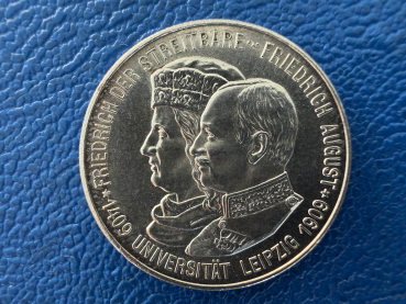 Sachsen 2 Mark 1909 Friedrich August III Universität Leipzig Silber Jaeger 138(1) Prachtstück
