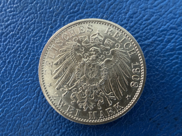 Preview: Sachsen-Weimar-Eisenach 2 Mark 1908 Universität Jena (2)