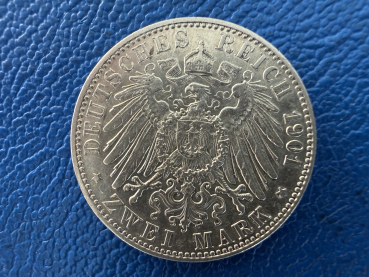 Preview: Sachsen-Weimar-Eisenach 2 Mark 1901 Wilhelm Ernst (1) J-157