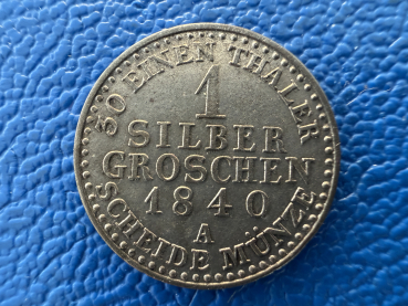 Sachsen-Weimar-Eisenach 1 Silbergroschen 1840 A Karl Friedrich Top Erhaltung