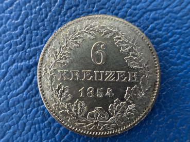 Frankfurt, Stadt Kreuzer 1854 Prachtexemplar