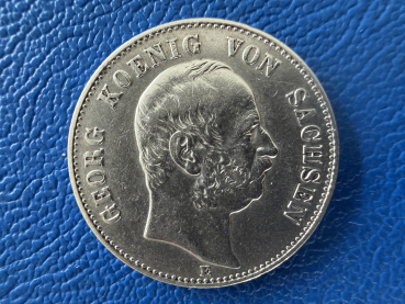 Sachsen 2 Mark 1904 E Georg Jaeger 129 (1) Silber