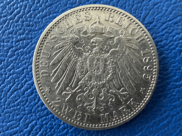 Preview: Hessen 2 Mark 1895 A Ernst Ludwig 1892-1918 J-72