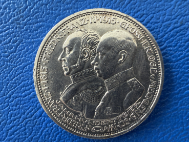 Mecklenburg-Schwerin 3 Mark 1915 Friedrich Franz IV. zur 100-Jahrfeier des Großherzogtums J-88