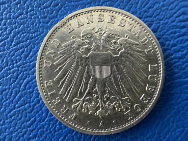 Lübeck 2 Mark 1906 A Freie -und Hansestadt J-81 Top Stück! (2)