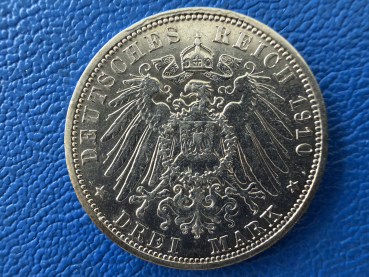 Preview: Lübeck 3 Mark 1910 A Freie- und Hansestadt J-82