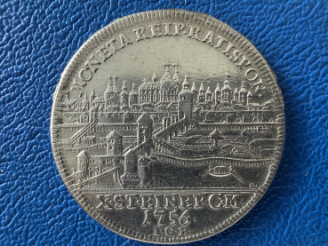Preview: Regensburg Taler 1756 Franz I Stadtansicht