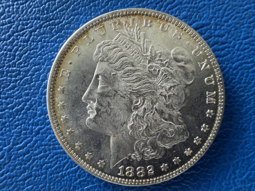 USA Morgan Dollar 1882 - O Silber Top Erhaltung!