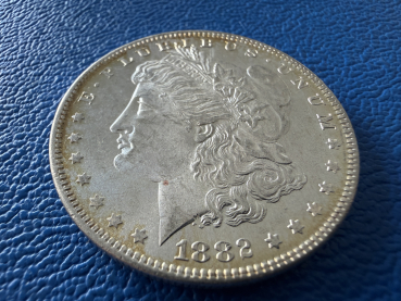 Preview: USA Morgan Dollar 1882 - O Silber Top Erhaltung!