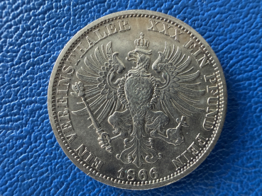 Preview: Brandenburg - Preußen Vereinstaler Taler 1866 Wilhelm (2)