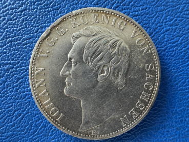 Sachsen Doppeltaler 1861 B Johann (2)