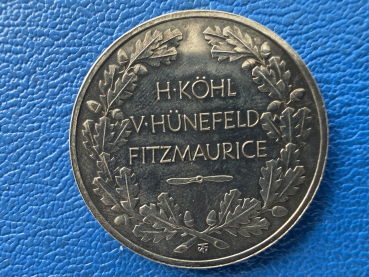 Preview: Weimarer Republik Medaille 1928 Erster Europa Amerika Flug der BREMEN 1928 Silber