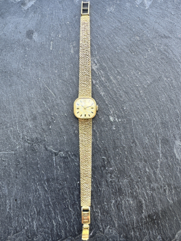 Preview: Vintage Tissot Damenuhr in 585er Gelbgold, ca. 25,70g, ca.17cm Länge mit Verschluss (11)