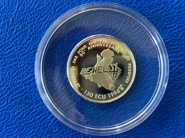Preview: Luxemburg 150 Ecu 1994 Charlotte Grande-Duchesse Gold in PP Auflage 500 Stk.