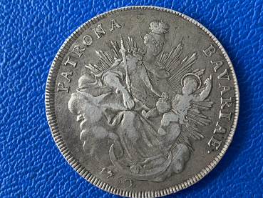 Preview: Bayern Maximilian III. Joseph Taler 1760 München Madonna mit Kind Madonnentaler