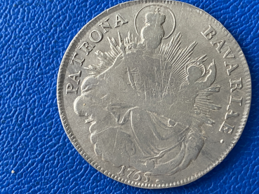 Preview: Bayern Maximilian III. Joseph Taler 1765 München Madonna mit Kind Madonnentaler