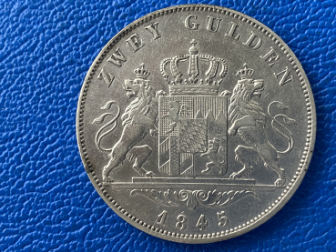 Preview: Bayern  2 Gulden 1845 Ludwig I (3)