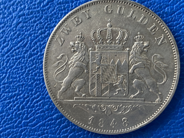 Preview: Bayern  2 Gulden 1848 Ludwig I (2)