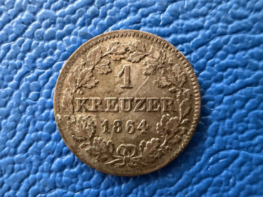 Bayern Kreuzer 1864 Maximilian II. Joseph 1848-1864