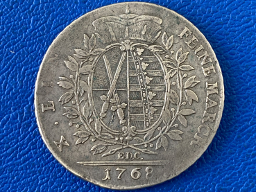 Preview: Sachsen Taler 1768 Friedrich August III. 1763-1806, EDC-Dresden