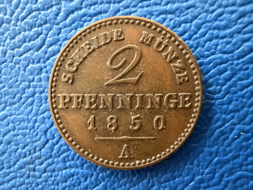 Brandenburg-Preußen 2 Pfennig 1850 A Friedrich Wilhelm IV. 1840-1861