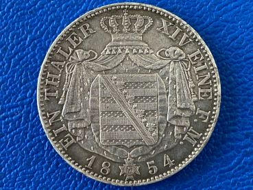 Preview: Sachsen Taler 1854 F Friedrich August