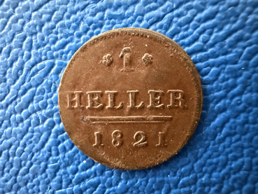 Sachsen-Hildburghausen 1 Heller 1821 Friedrich 1780-1826 Top Erhaltung