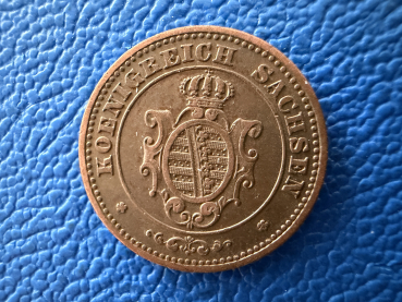 Preview: Sachsen 2 Pfennig 1862 B Johann 1854-1873