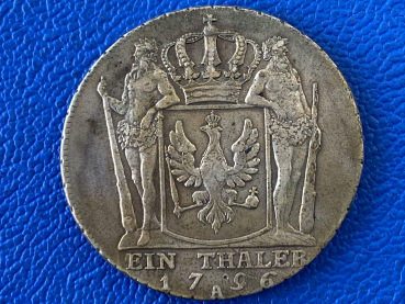 Preview: Brandenburg-Preußen Taler 1796 A Friedrich Wilhelm II Top Erhaltung!