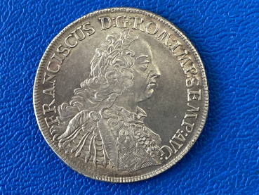 Regensburg Taler 1756 Franz I Stadtansicht Tolle Erhaltung !