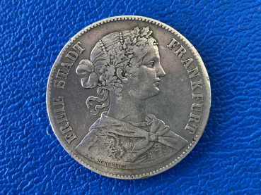 Frankfurt Vereinstaler 1860 Freie Stadt Frankfurt Silber