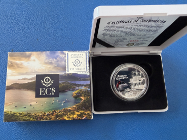 Antigua & Barbuda 1 Oz 2019 Rum Runner in Farbe inkl. CoA Polierte Platte 2500 Stk. weltweit