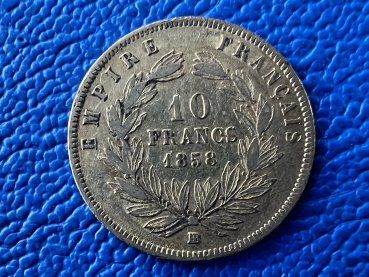 Preview: Frankreich 10 Francs 1858 BB Napoleon III Gold