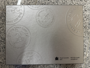 Preview: Kanada 50 Cent Sammlung 1999-2000 Sportarten Pferd,Eishockey,Golf,Curling,Bowling, Segeln in Box Silber in PP