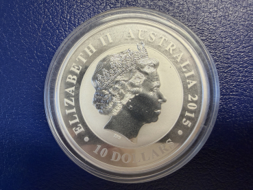 Preview: 10 Oz 2015 Kookaburra in Silber